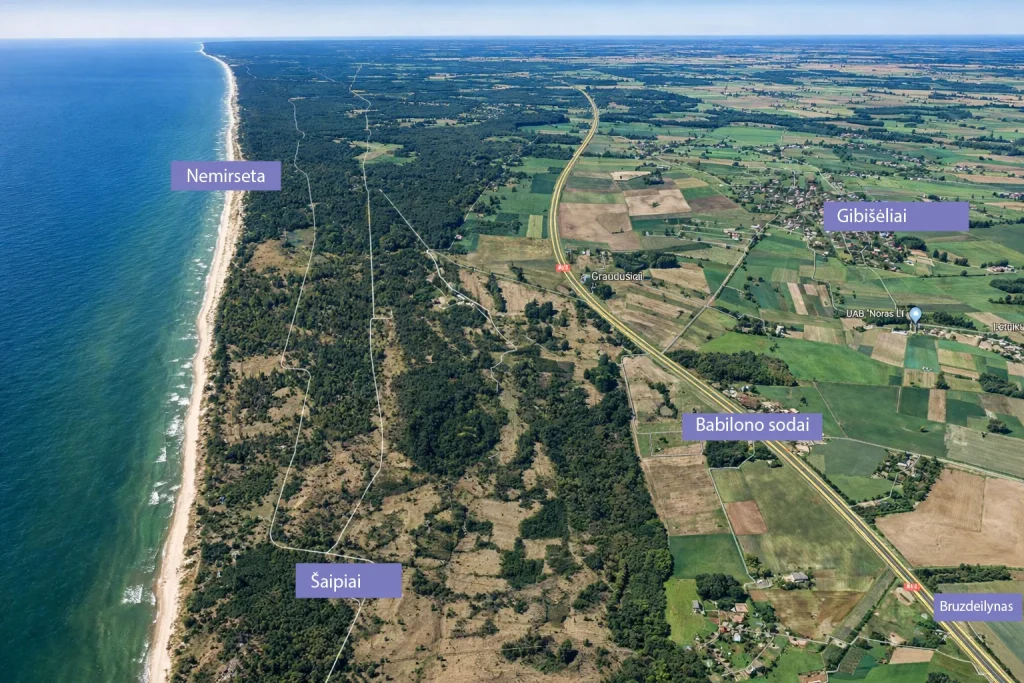 For sale exclusive 23 ha mixed-use land plot – Klaipėda–Palanga, Off Market