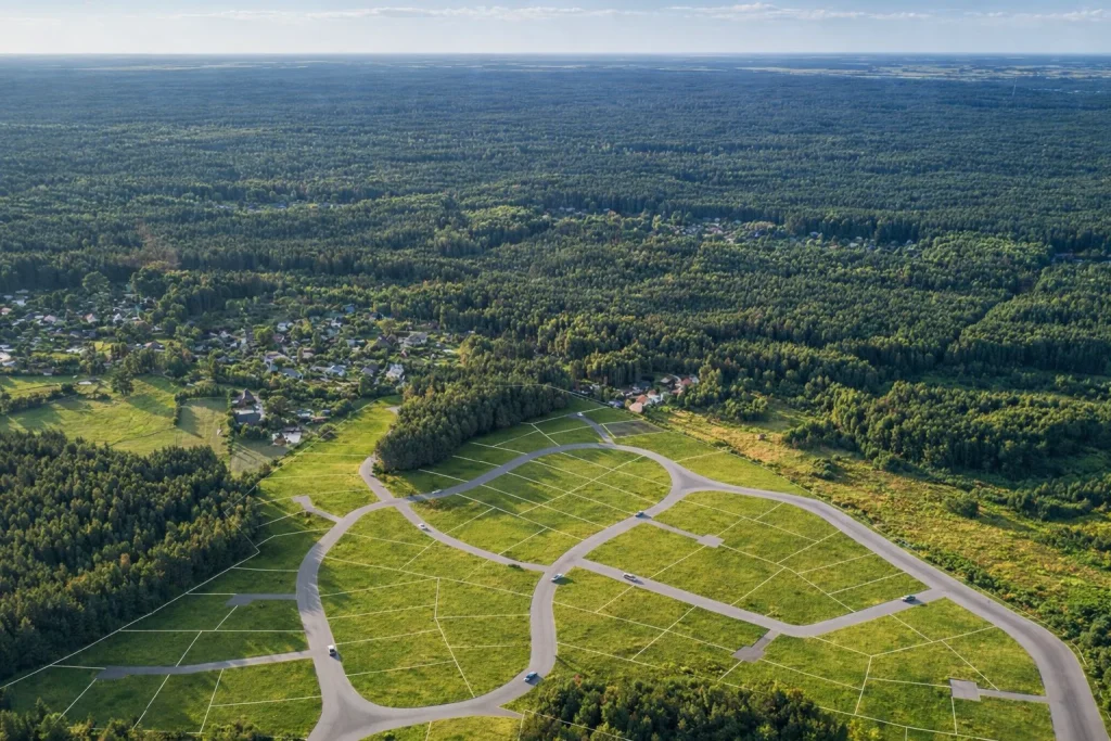 Gyvenamųjų namų kvartalas strategiškai patogioje vietoje, Vilniaus rajone